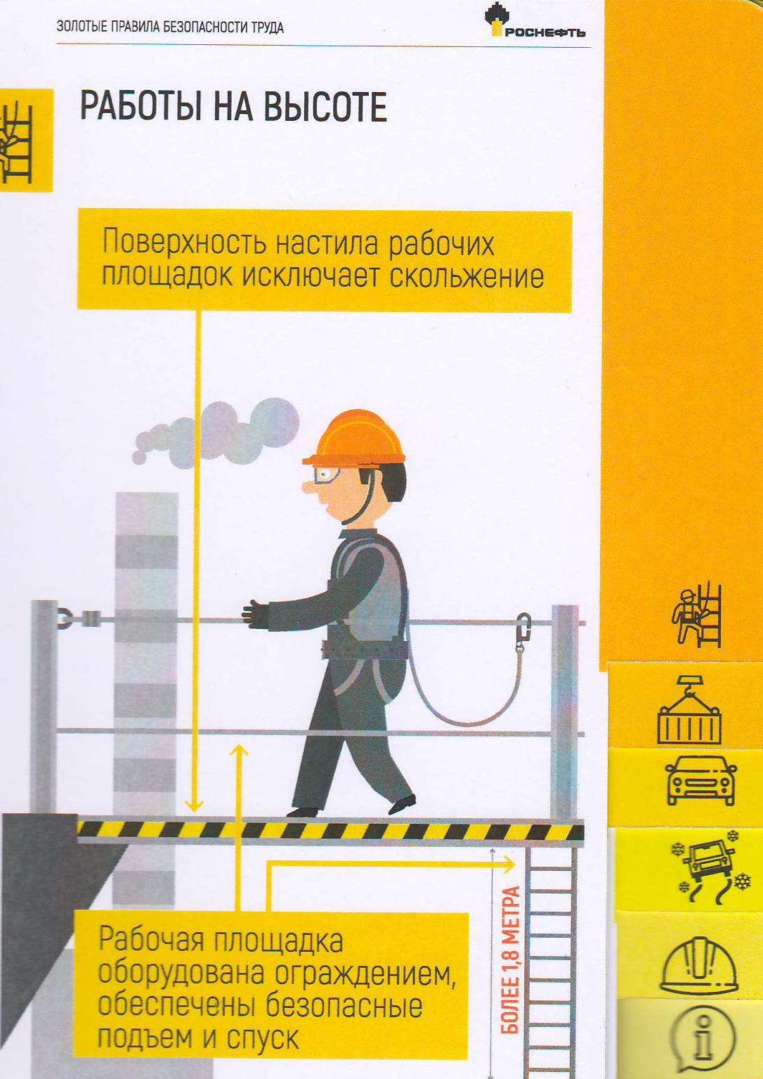 С 01 августа 2022г. по 31 августа 2022г. в ООО «НЗК» проводится месячник по  разделу «Работы на высоте» Золотых правил безопасности труда — ООО  